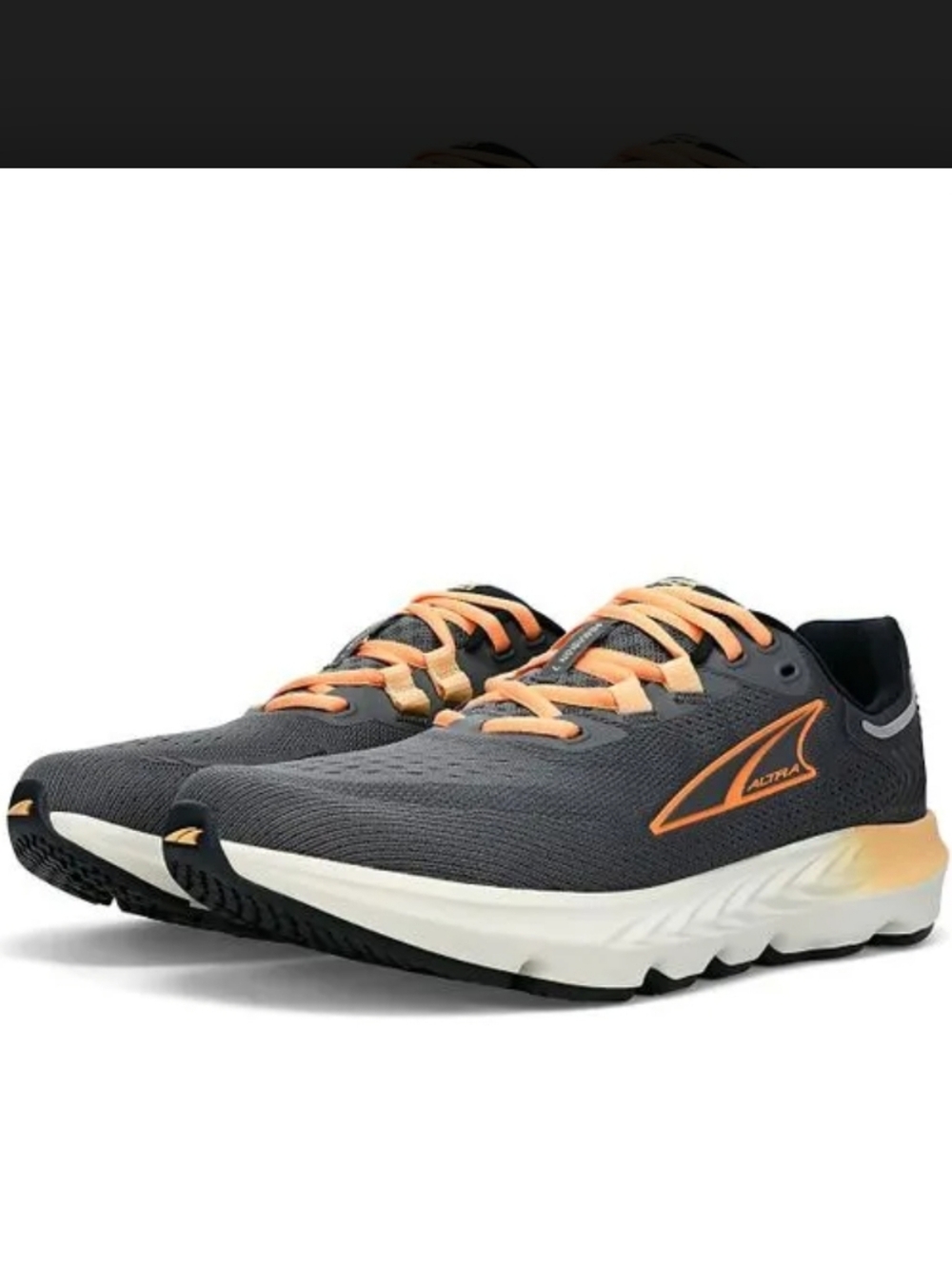 Altra Women's Provision 7 Gray Running Shoes with Orange Accents
